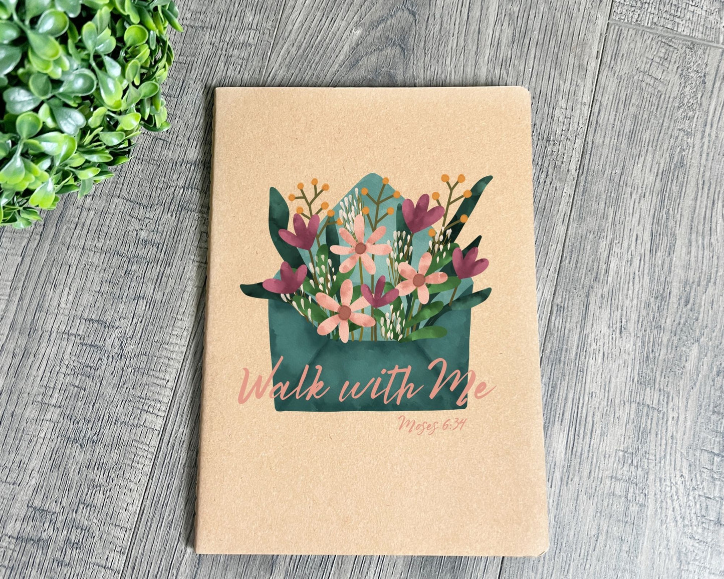 Walk with me Moses 6:24 notebook Envelope La Bella Rose Boutique