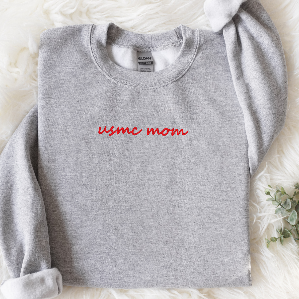 Military Mom/Wife Embroidered Sweatshirt BellaRoseEmbroidery