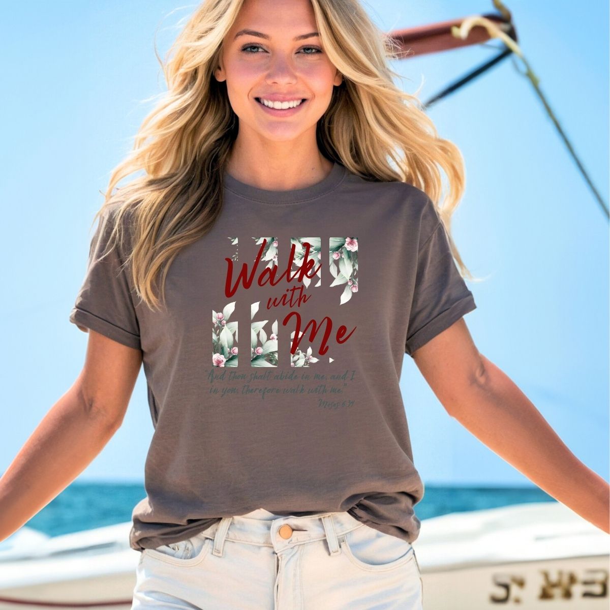 2026 Girls Camp Moses Tees Color Minimalist Flower garden La Bella Rose Boutique