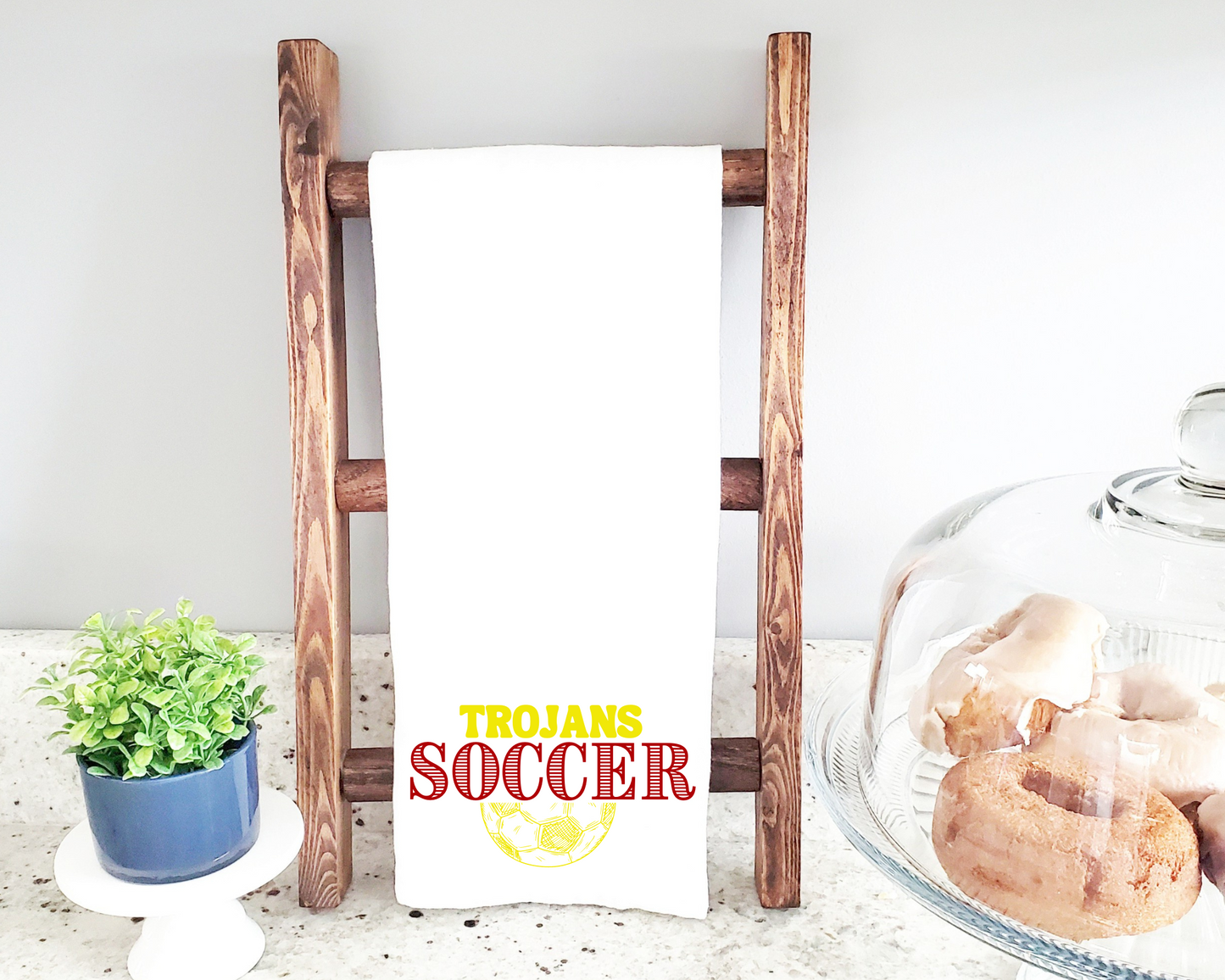 Vintage Soccer Tea Towel La Bella Rose Boutique