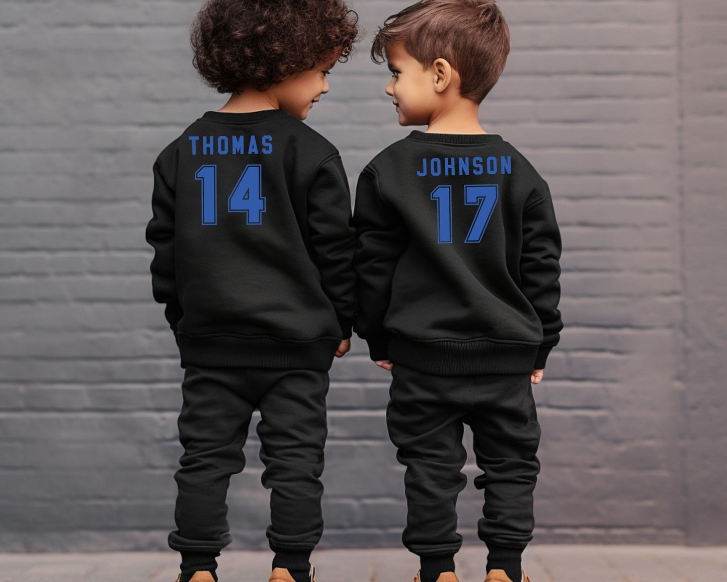 Name and Number Football Sweatshirt Youth Size La Bella Rose Boutique
