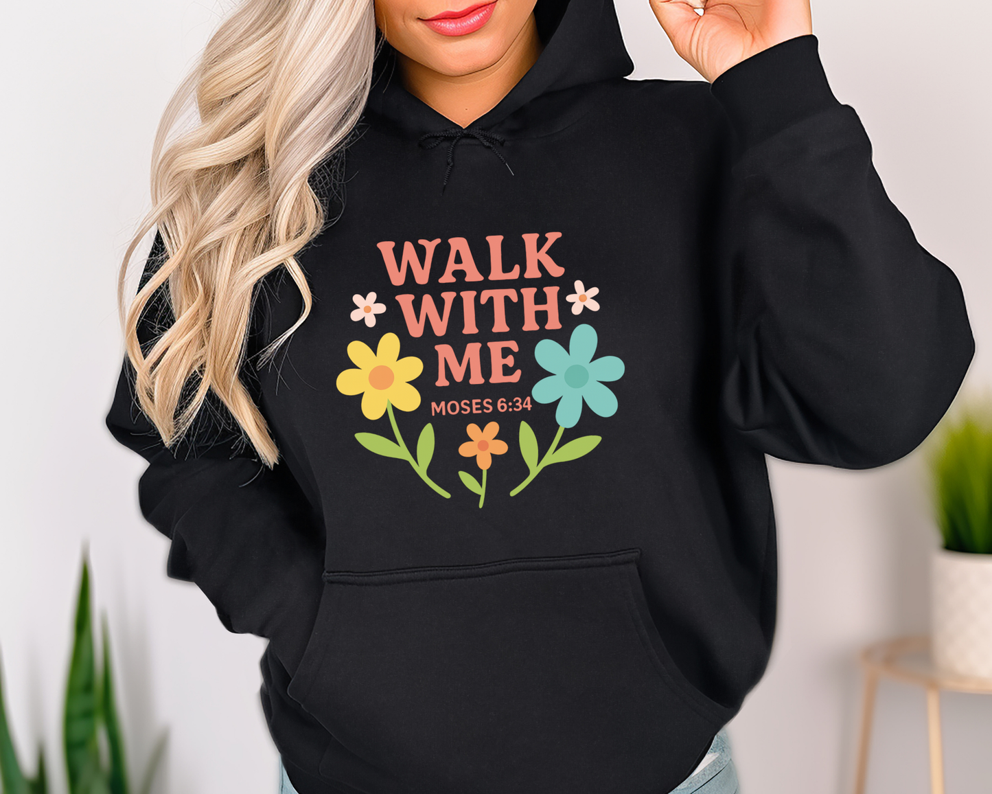 2026 Girls Camp | Walk With Me | Moses 6:34 | Sunset Hoodie La Bella Rose Boutique