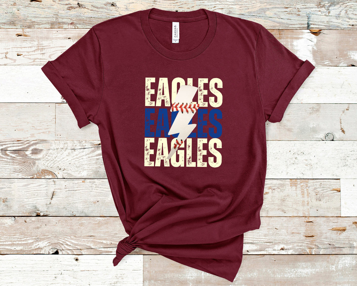 Personalized Lightning Baseball Tee La Bella Rose Boutique