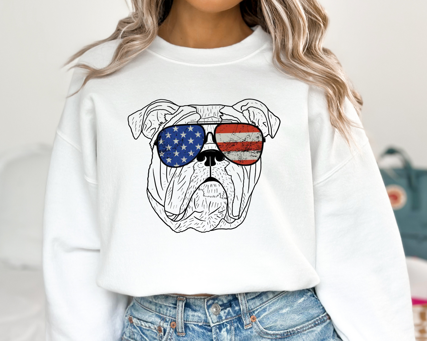 USA Dog sweatshirts La Bella Rose Boutique