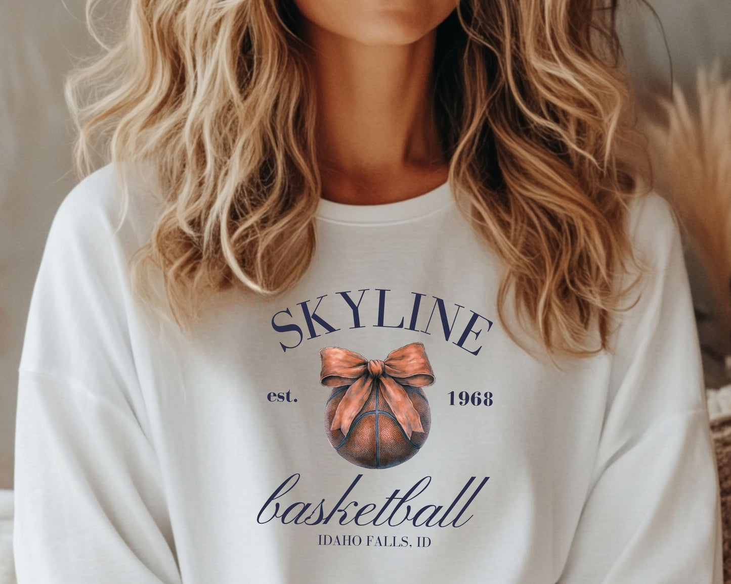 Skyline Bow Long Sleeve Tees La Bella Rose Boutique