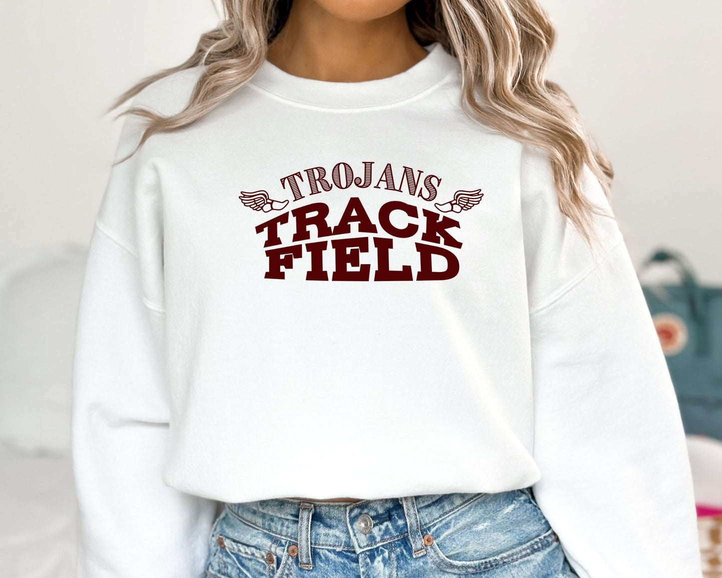 Custom Curve Track and Field Sweatshirt (Unisex) La Bella Rose Boutique