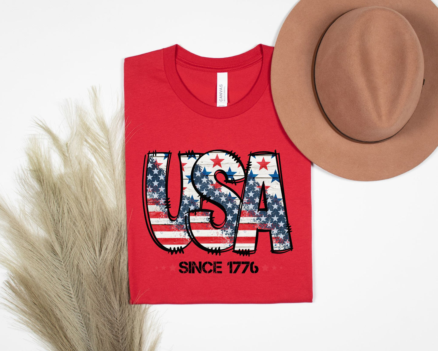 USA Flag Tees (Unisex) La Bella Rose Boutique
