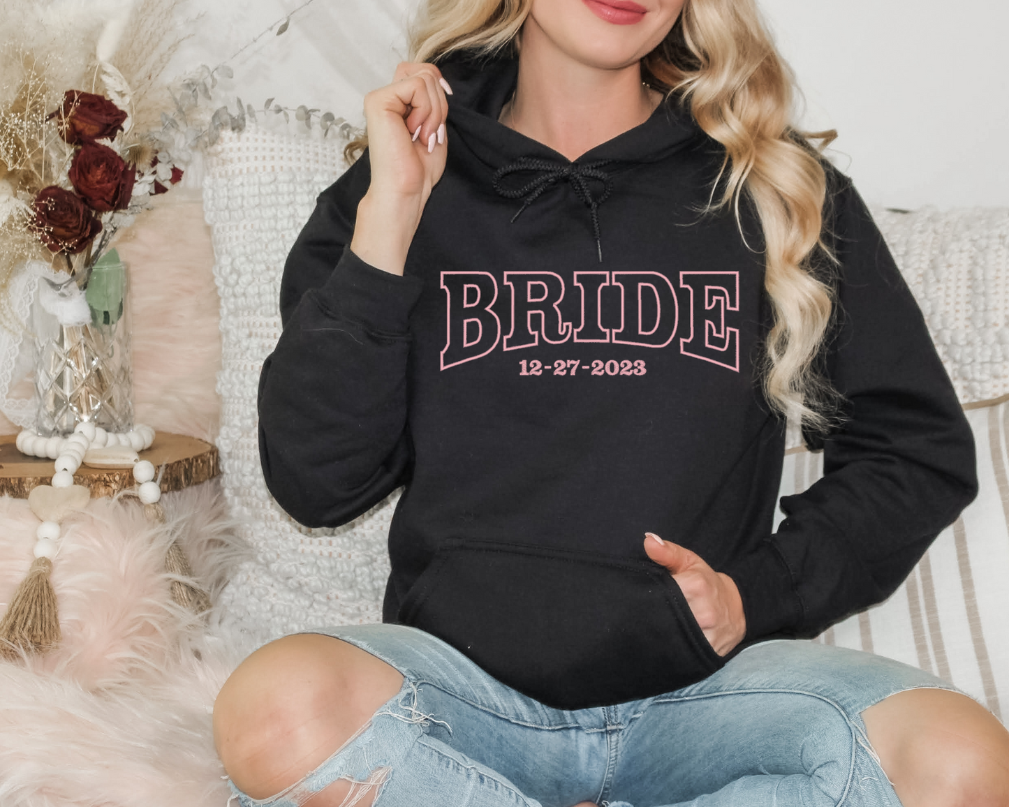 Personalized Trendy Embroidered Hoodie BellaRoseEmbroidery