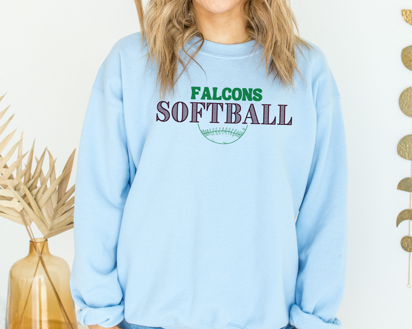 Custom Vintage Softball Sweatshirt La Bella Rose Boutique