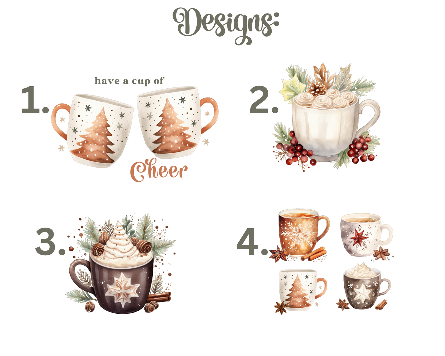 Festive Christmas Mug Tea Towel La Bella Rose Boutique