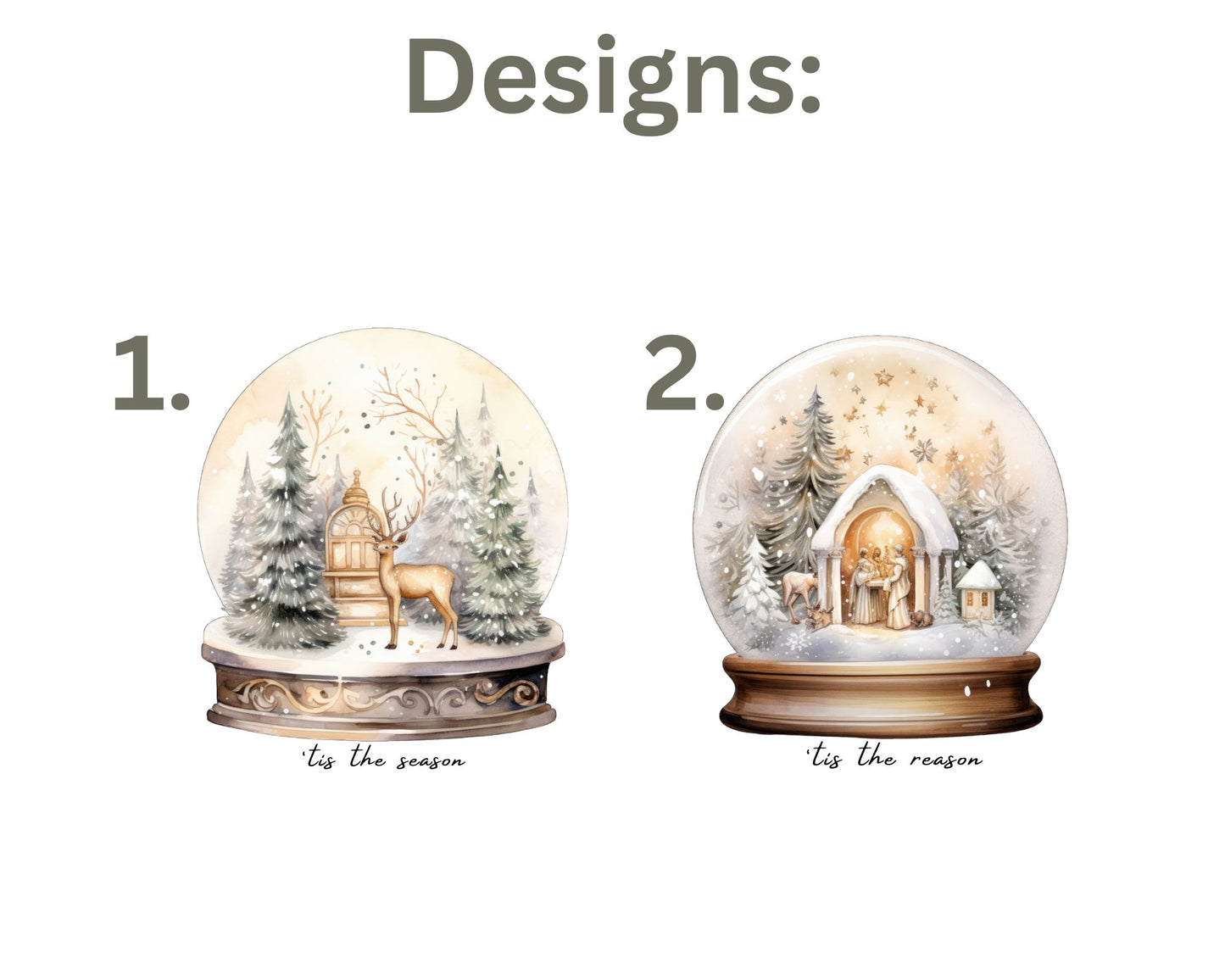 Festive Snow Globe Kitchen Towel La Bella Rose Boutique