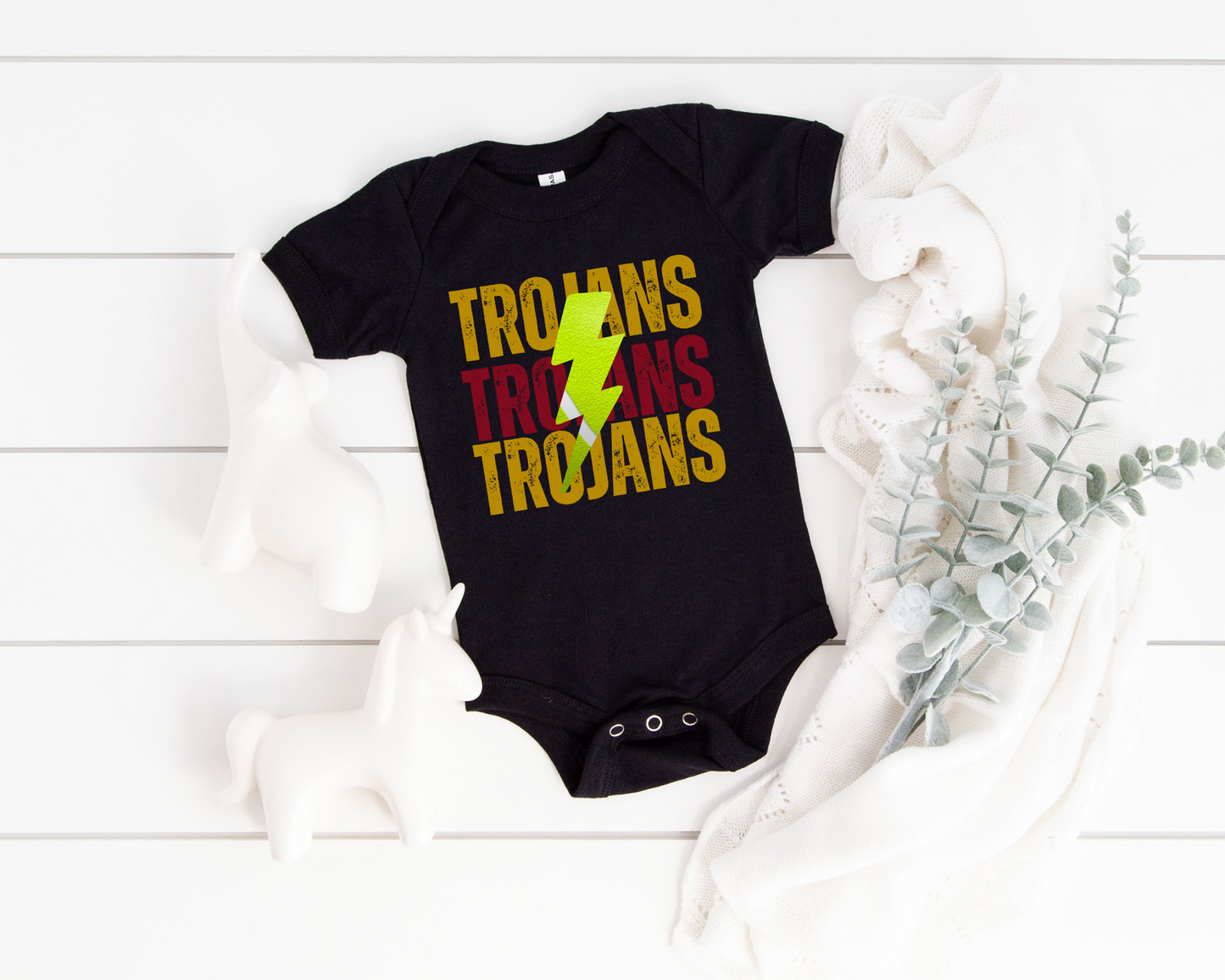 Custom Lightning Tennis Baby Bodysuit La Bella Rose Boutique
