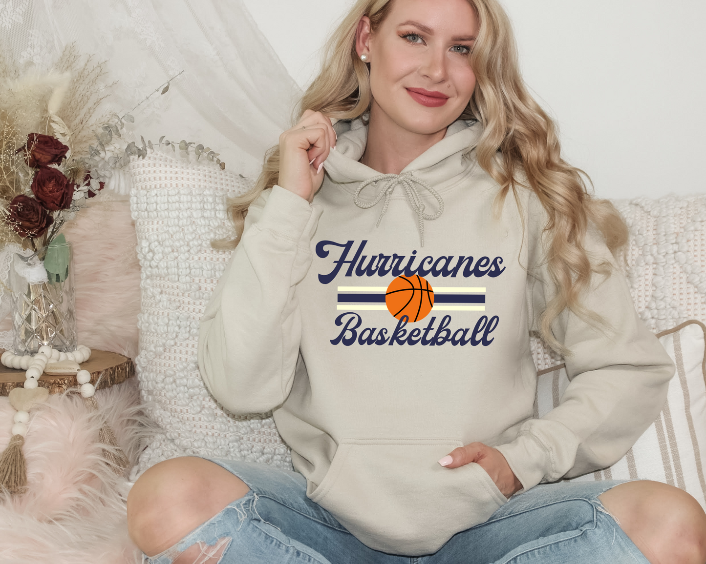 Retro Basketball Hoodie La Bella Rose Boutique
