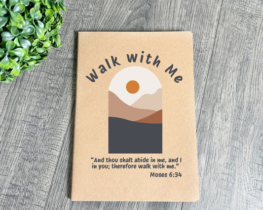 Walk with me Moses 6:24 notebook Envelope La Bella Rose Boutique