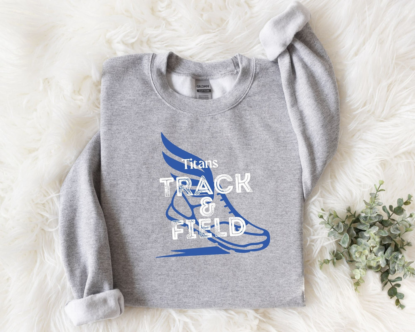 Custom Mascot Track and Field Sweatshirts (Unisex)