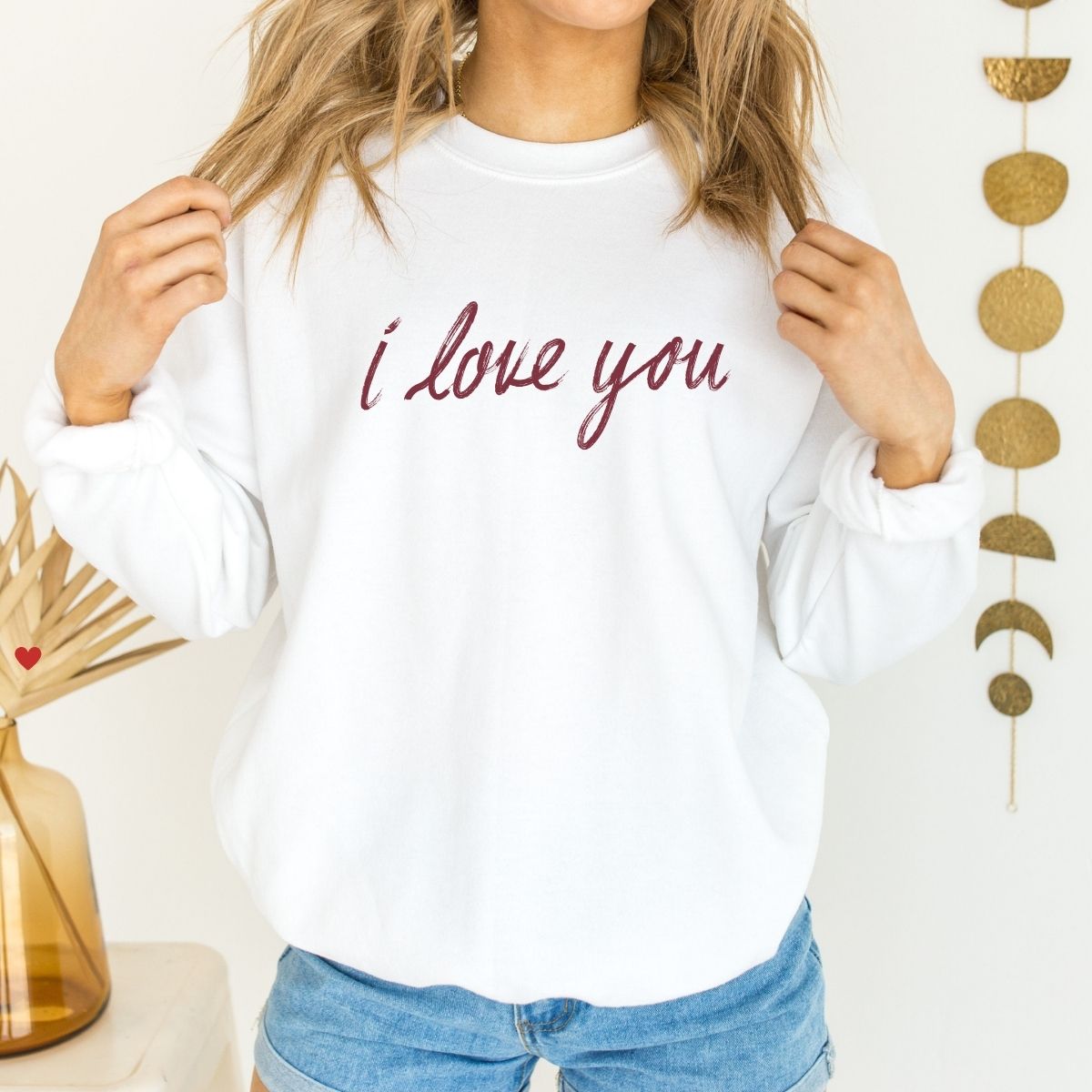 Cute Valentines Sweatshirt La Bella Rose Boutique