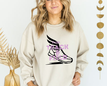 Custom Mascot Track and Field Sweatshirts (Unisex)