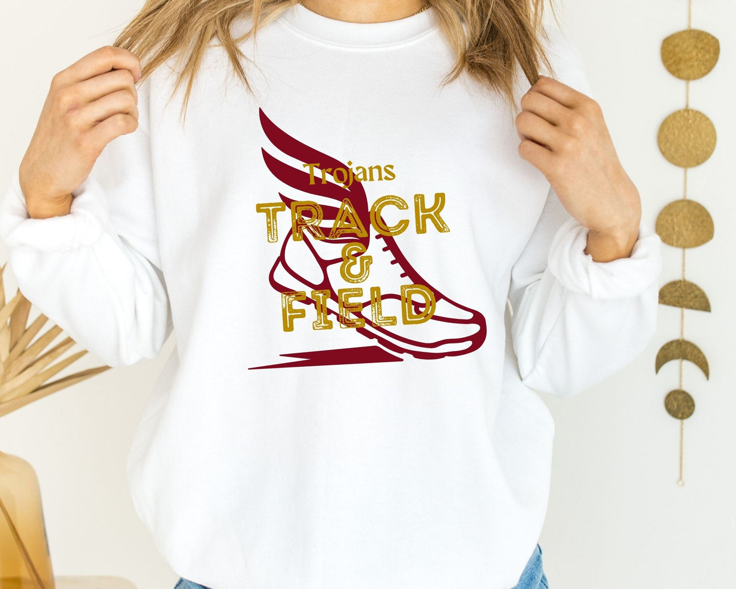 Custom Mascot Track and Field Sweatshirts (Unisex)