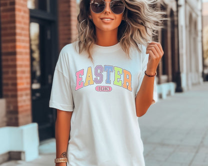 Personalized Easter Comfort Color Tee