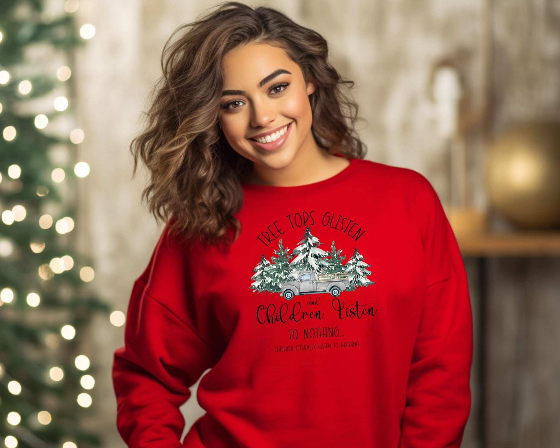 Christmas Mom Crews La Bella Rose Boutique