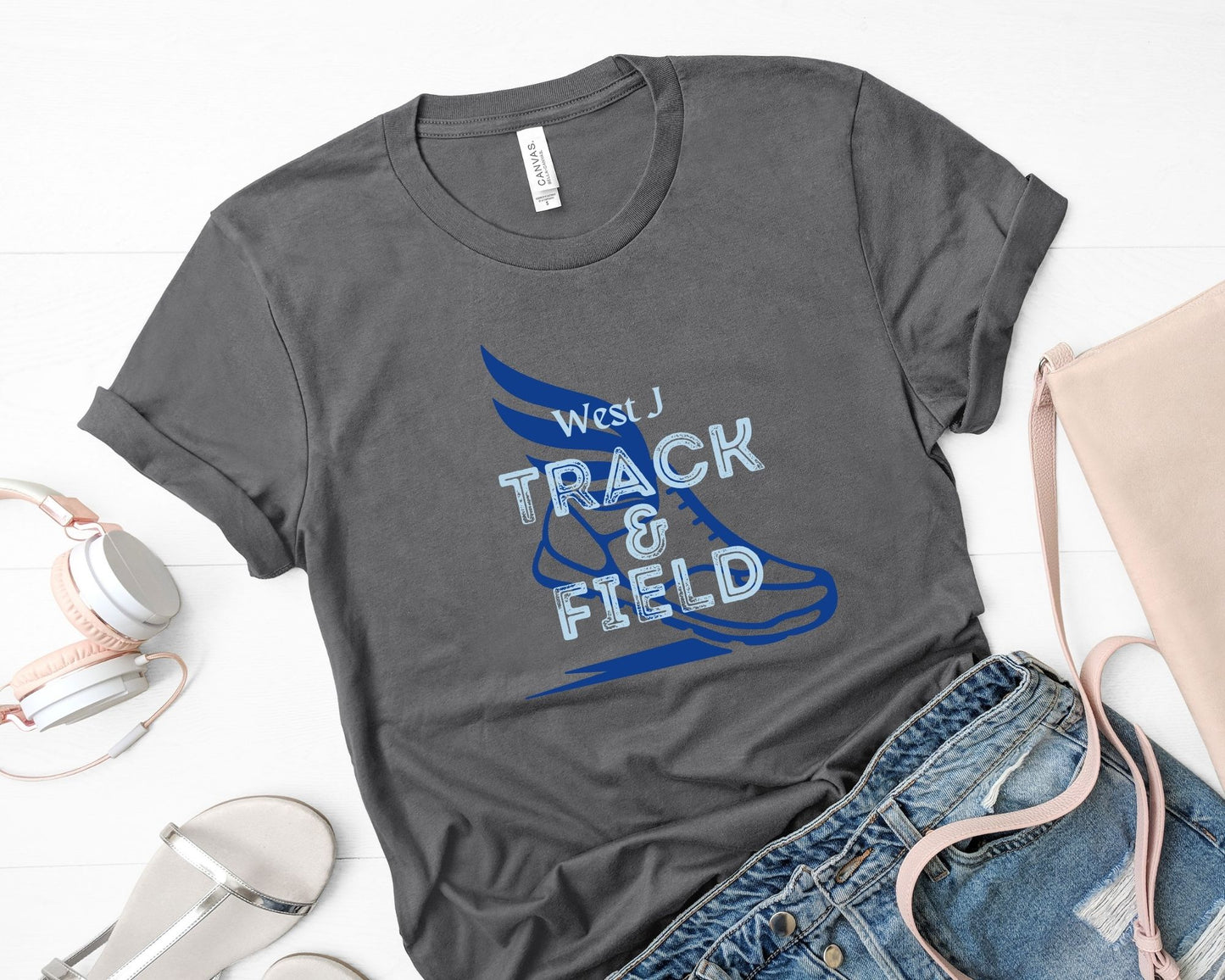 Custom Mascot Track and Field Tee (Unisex)