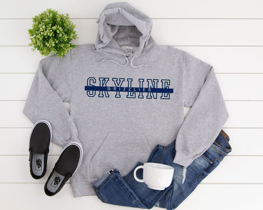Skyline Basketball Hoodie Boxy La Bella Rose Boutique