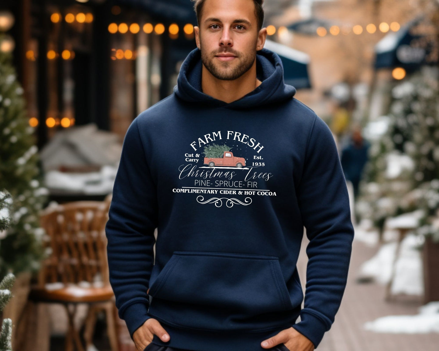 Farm Fresh Christmas Tree Hoodies La Bella Rose Boutique
