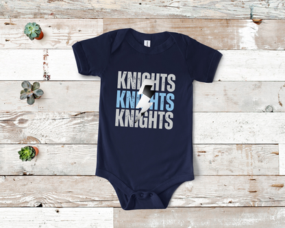 Custom Lightning Soccer Baby Bodysuit