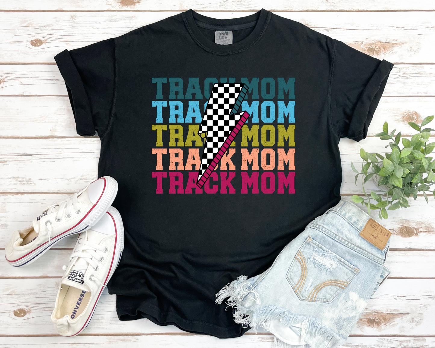 Retro Track Mom TShirt La Bella Rose Boutique