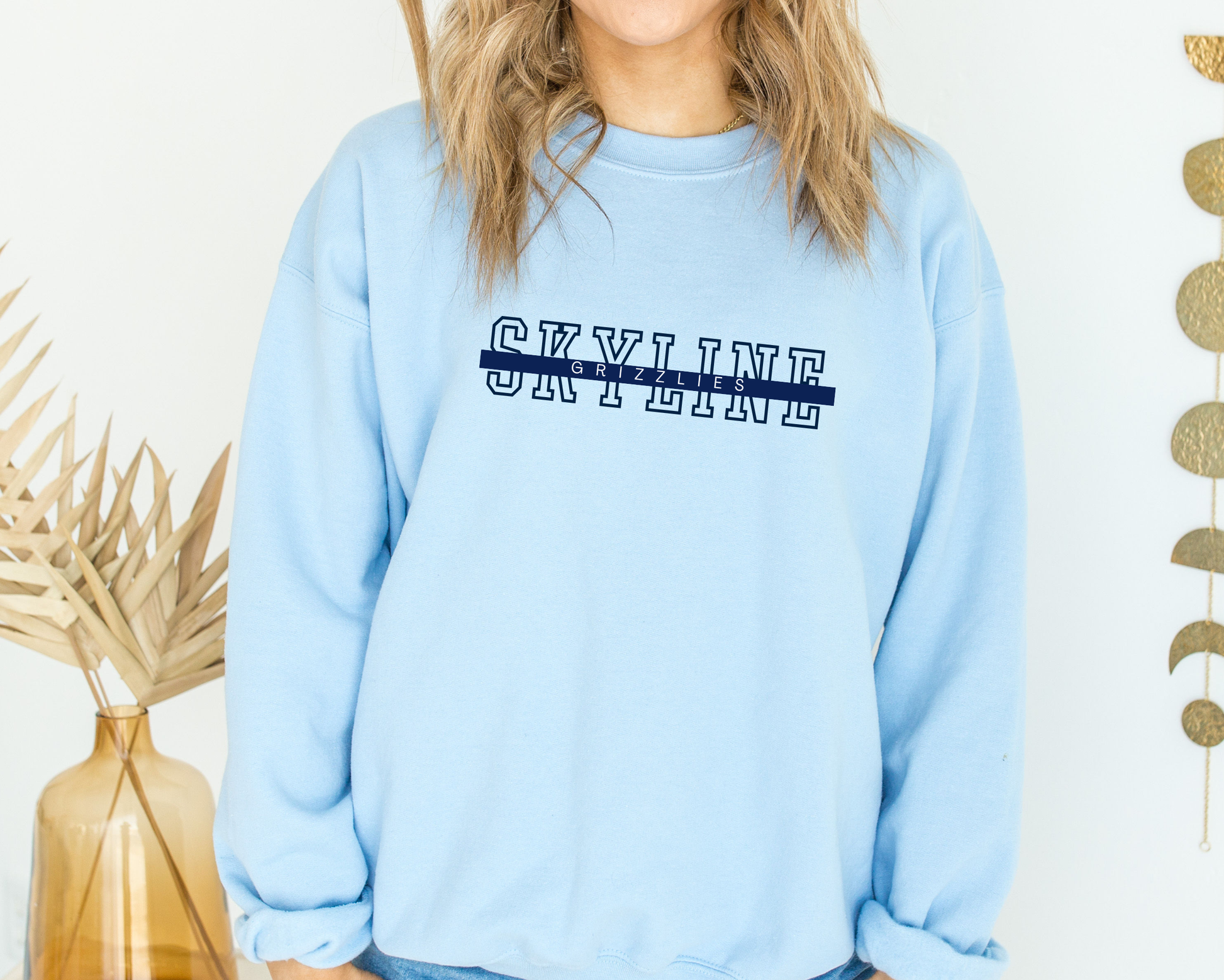 Skyline with Line Crewneck La Bella Rose Boutique