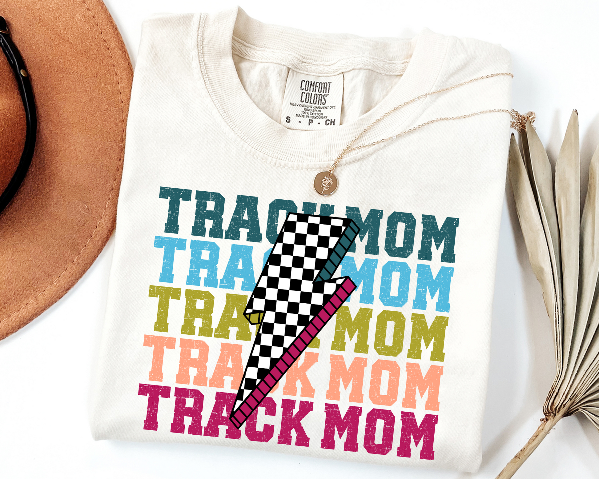 Retro Track Mom TShirt La Bella Rose Boutique