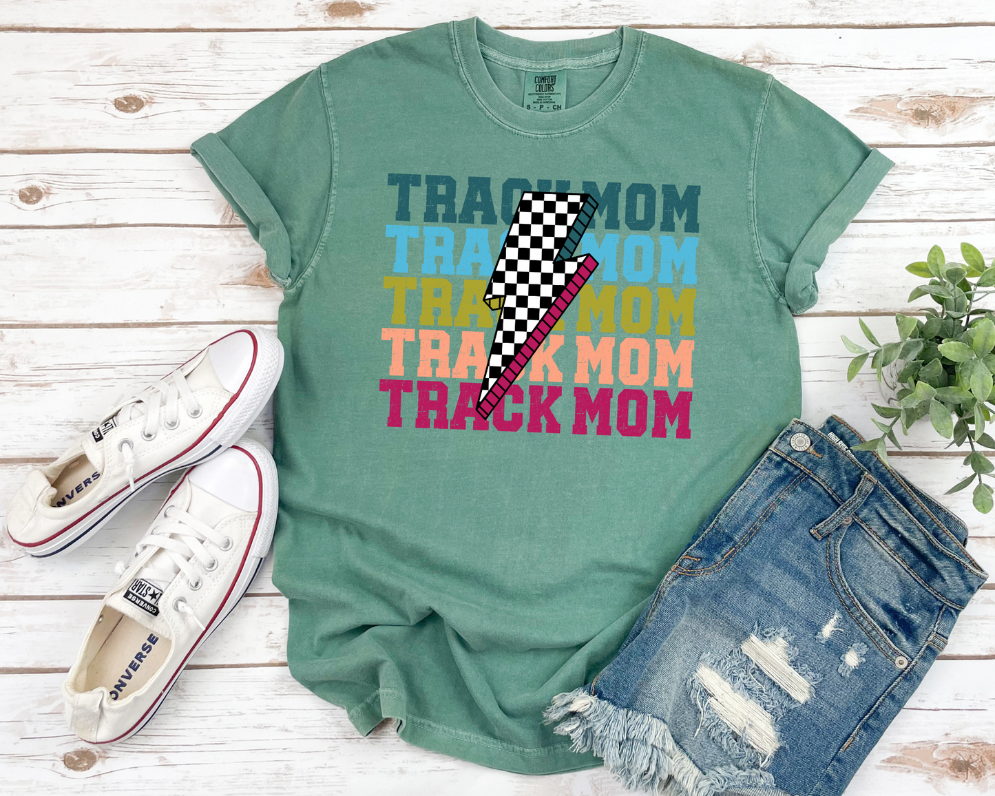 Retro Track Mom TShirt La Bella Rose Boutique