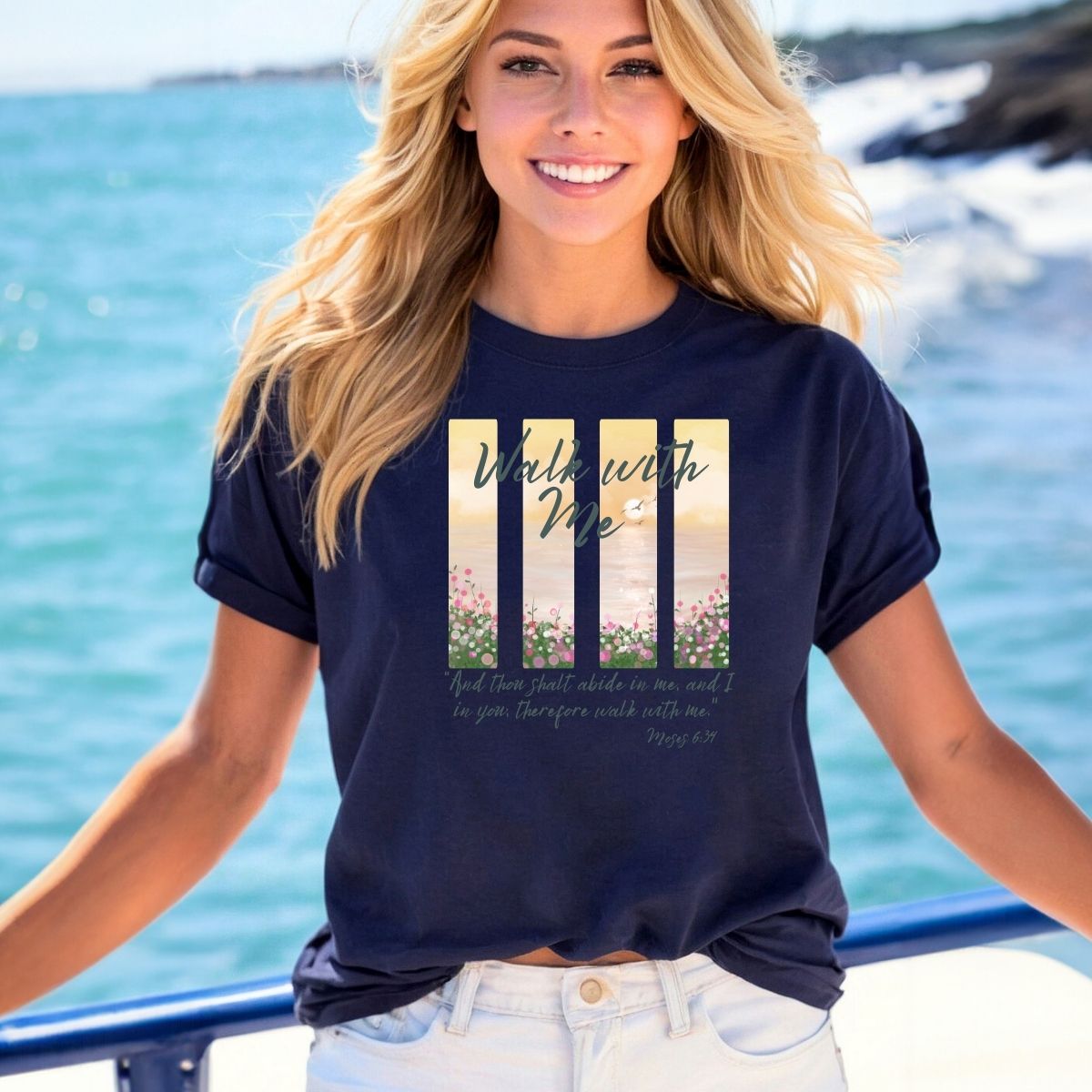 2026 Girls Camp Moses Tees Color Minimalist Flower garden La Bella Rose Boutique