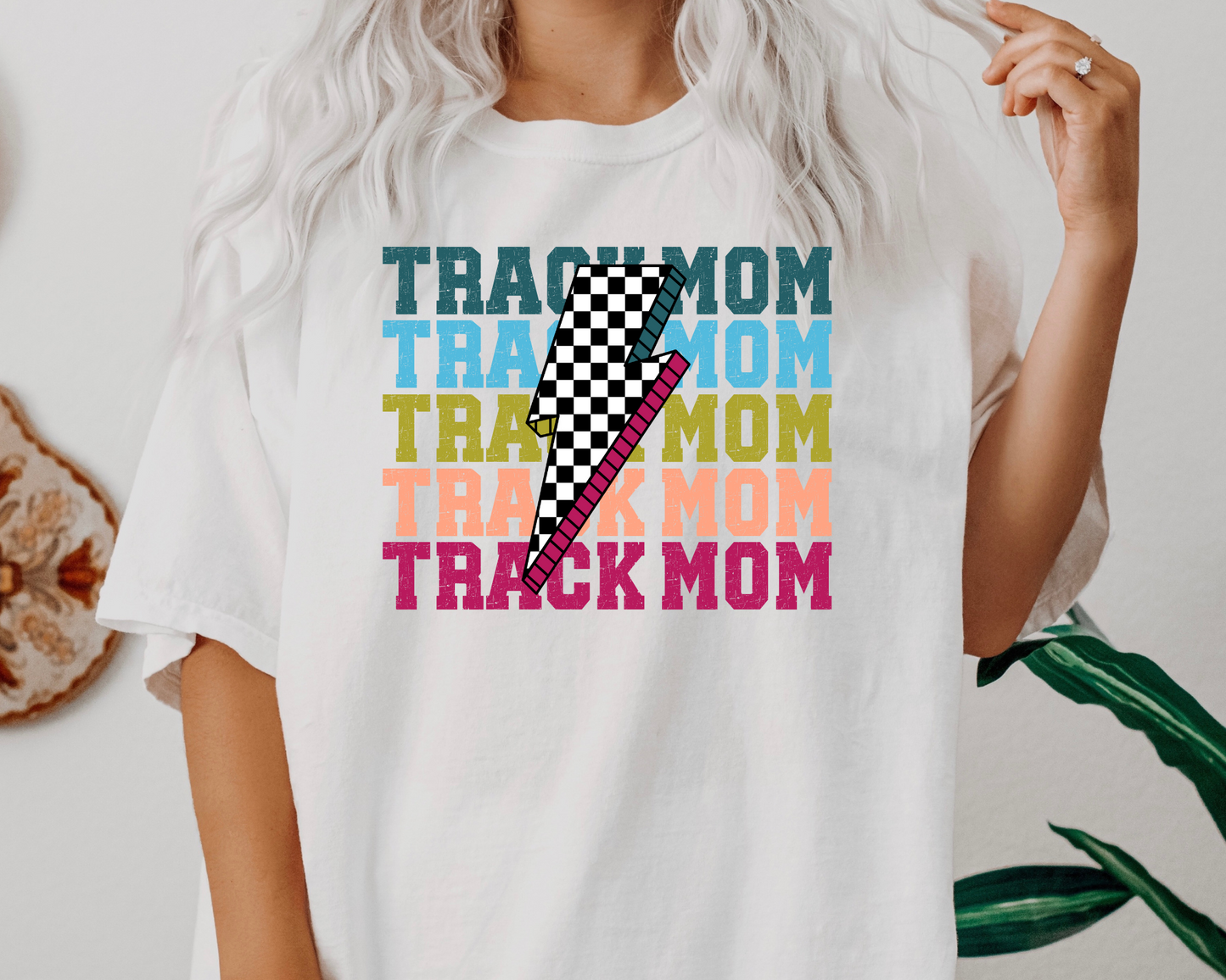 Retro Track Mom TShirt La Bella Rose Boutique