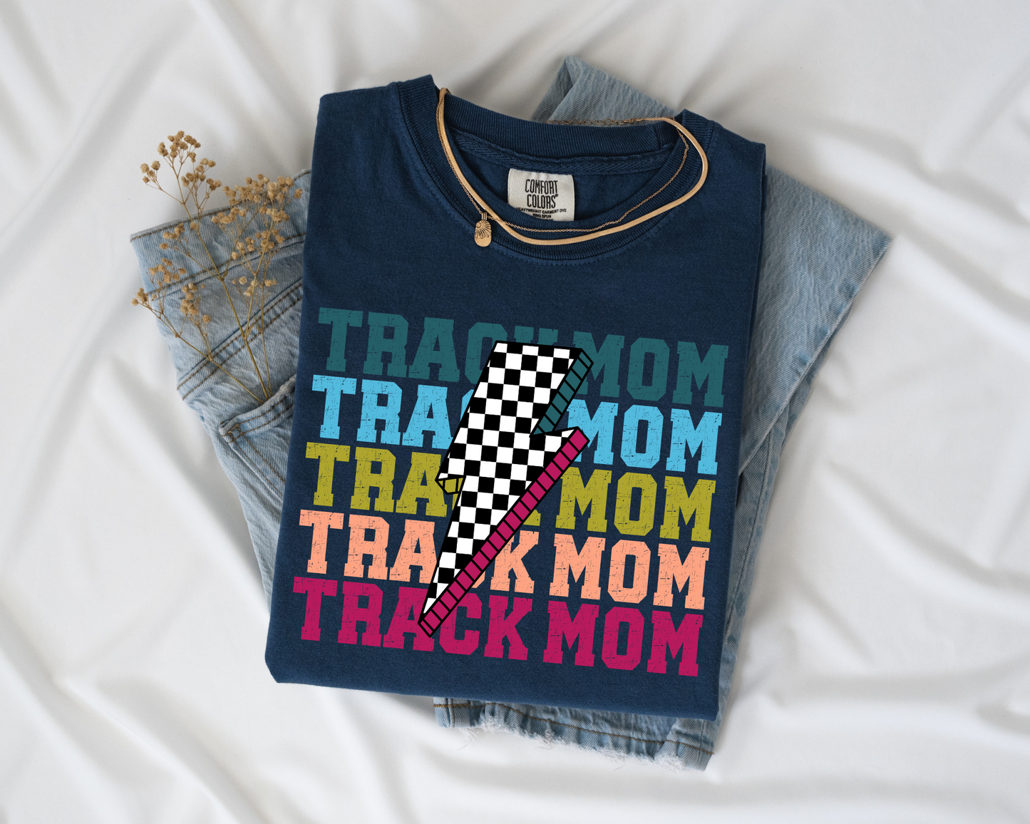Retro Track Mom TShirt La Bella Rose Boutique