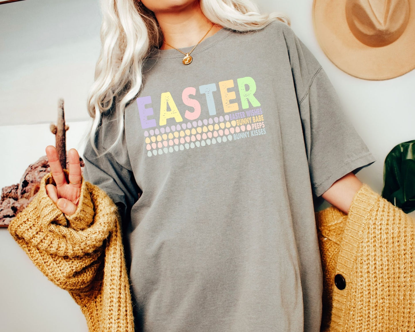 Personalized Easter Comfort Color Tee