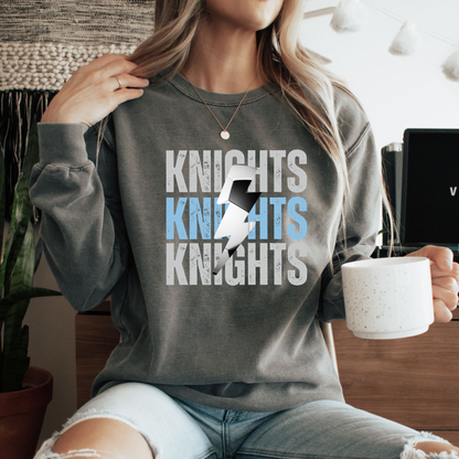 Custom Lightning Soccer Comfort Color Sweatshirt