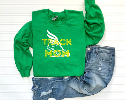 Personalized Track Mom Sweatshirt