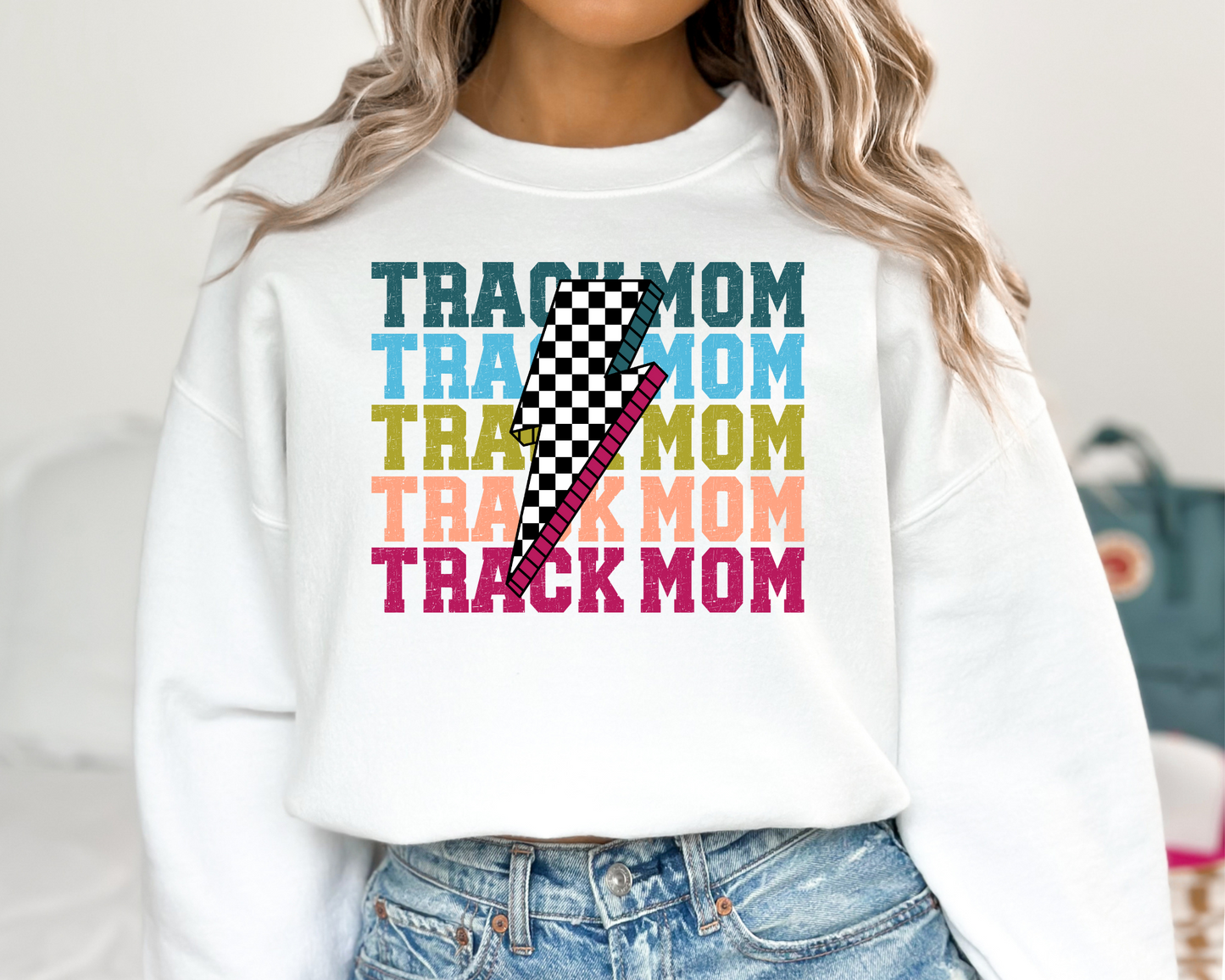 Retro Track Mom Sweatshirt La Bella Rose Boutique