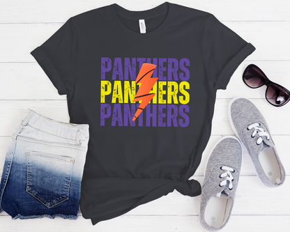 Personalized Lightning Basketball Tee