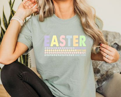 Personalized Easter Comfort Color Tee