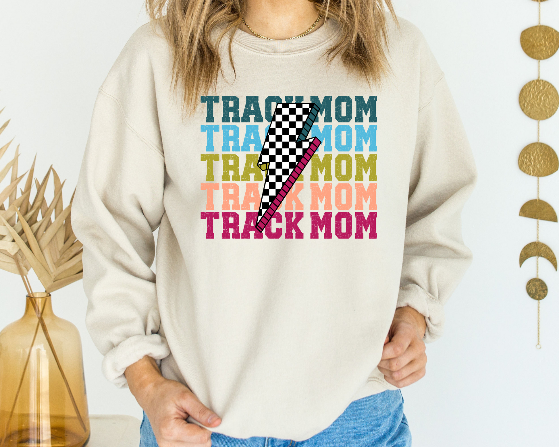 Retro Track Mom Sweatshirt La Bella Rose Boutique