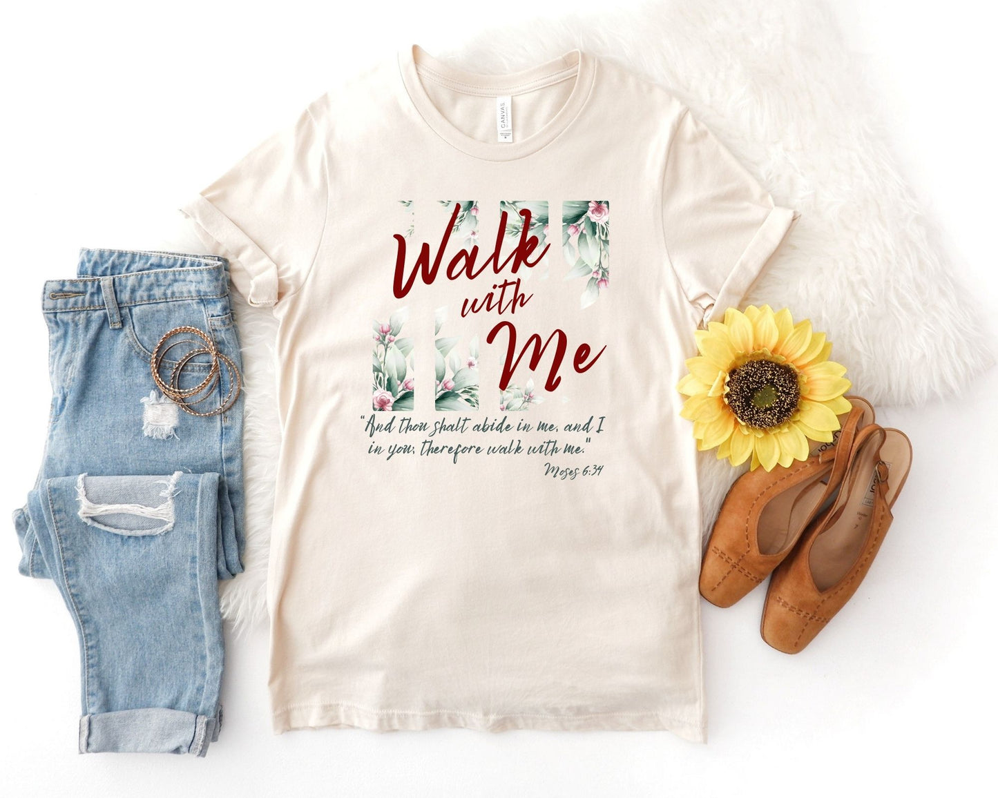 2026 Girls Camp Moses Tees Color Minimalist Flower garden La Bella Rose Boutique