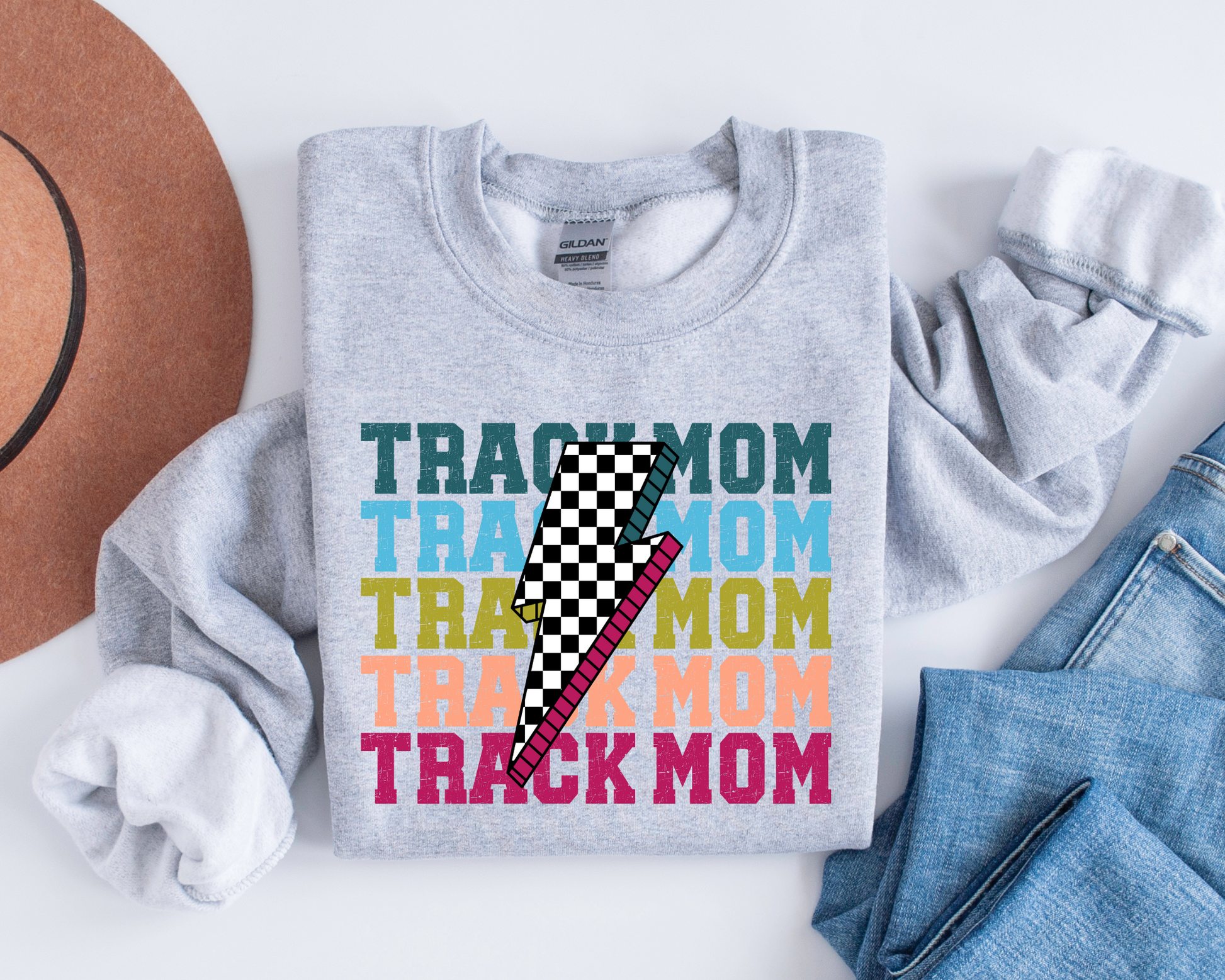 Retro Track Mom Sweatshirt La Bella Rose Boutique