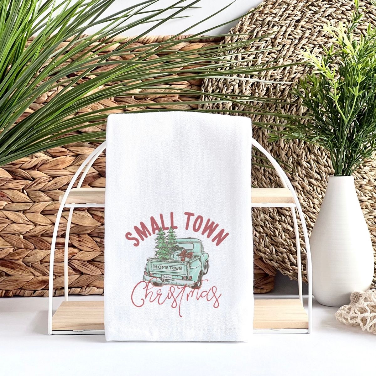 Cute Christmas Tea Towel La Bella Rose Boutique