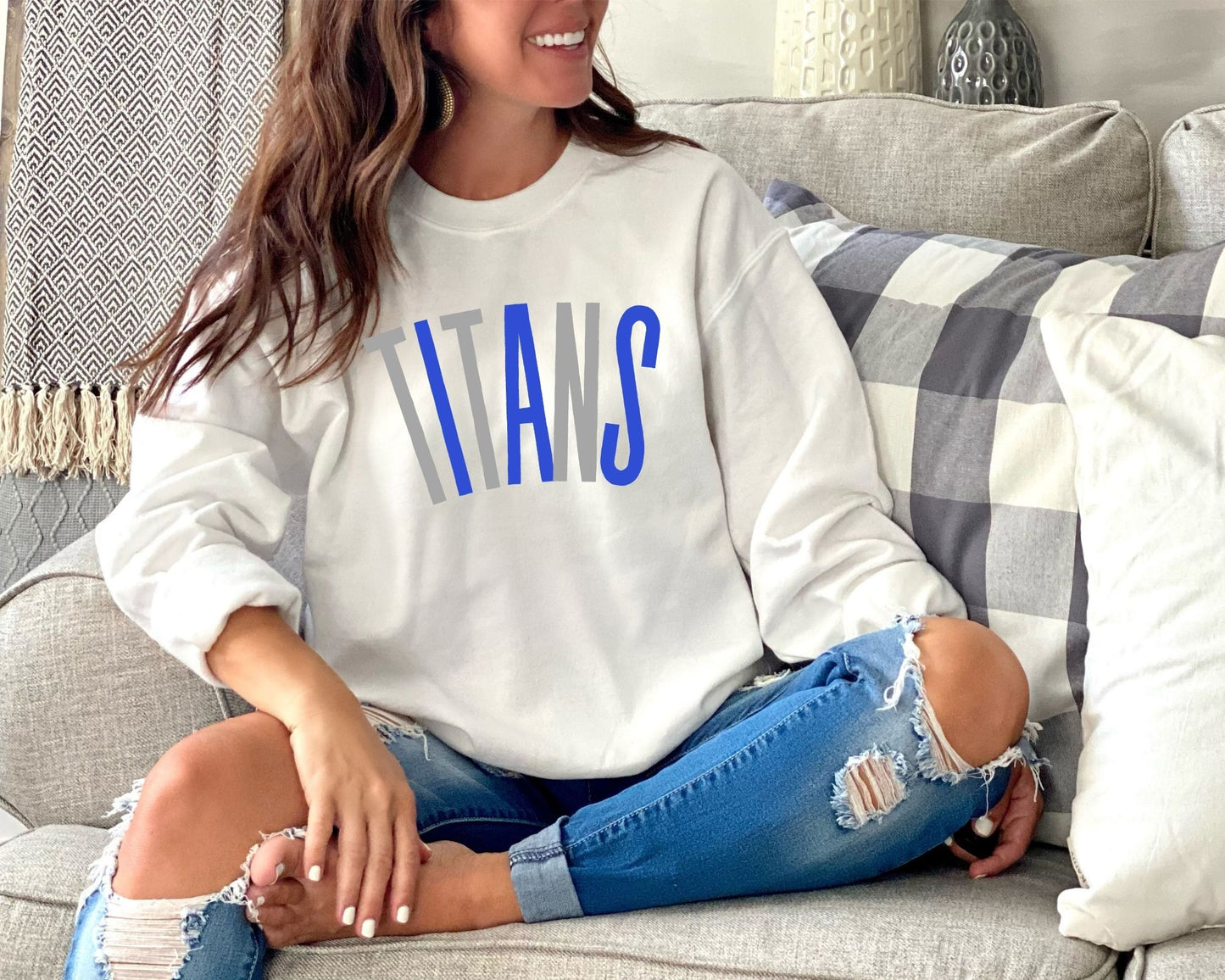 Personalized Mascot Crew Sweatshirts