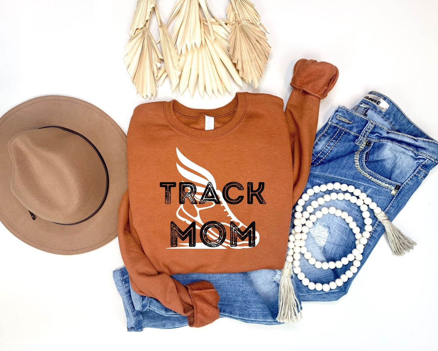 Personalized Track Mom Sweatshirt