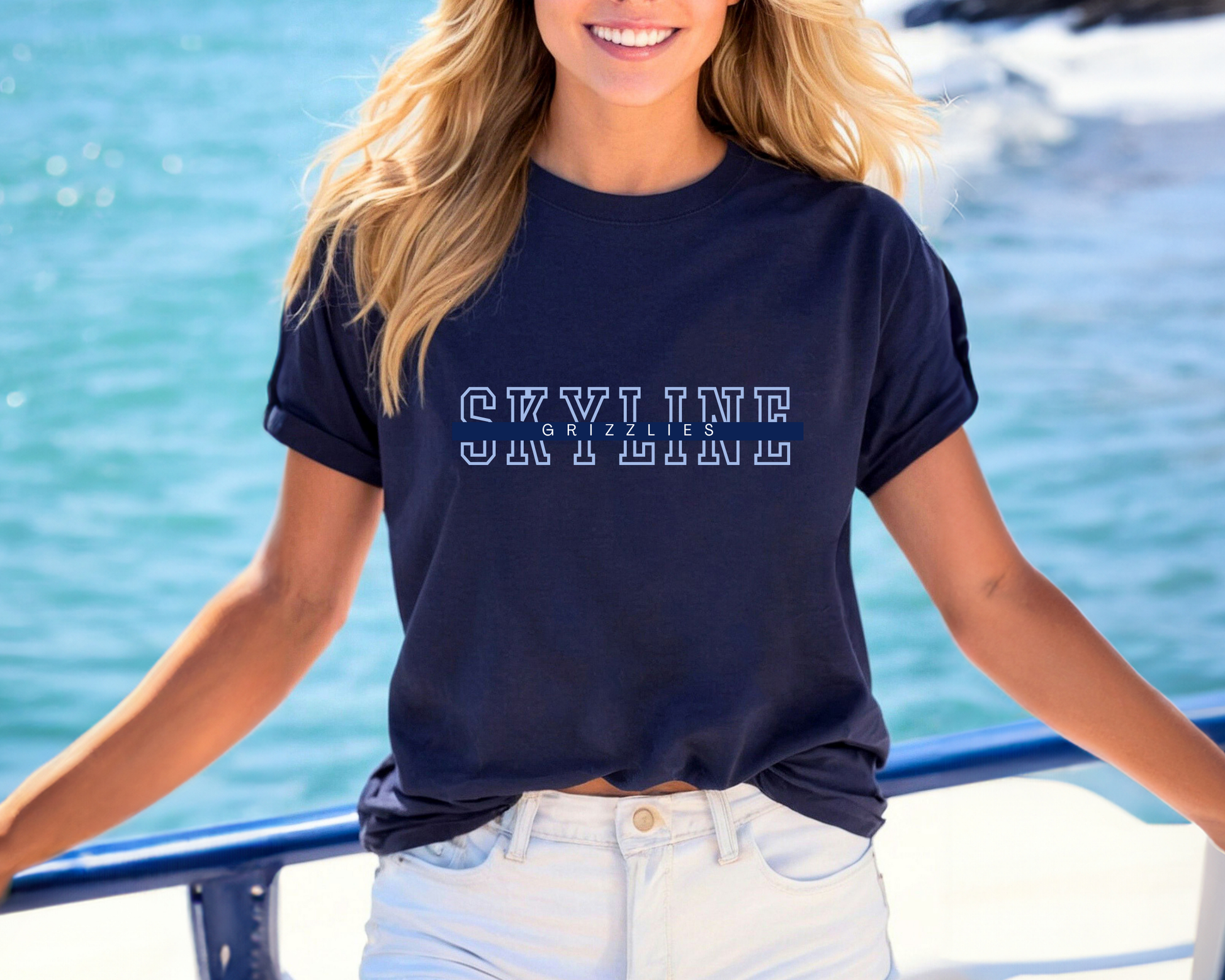 Skyline with Line Tees | Bella Canvas La Bella Rose Boutique