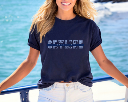 Skyline with Line Tees | Bella Canvas La Bella Rose Boutique