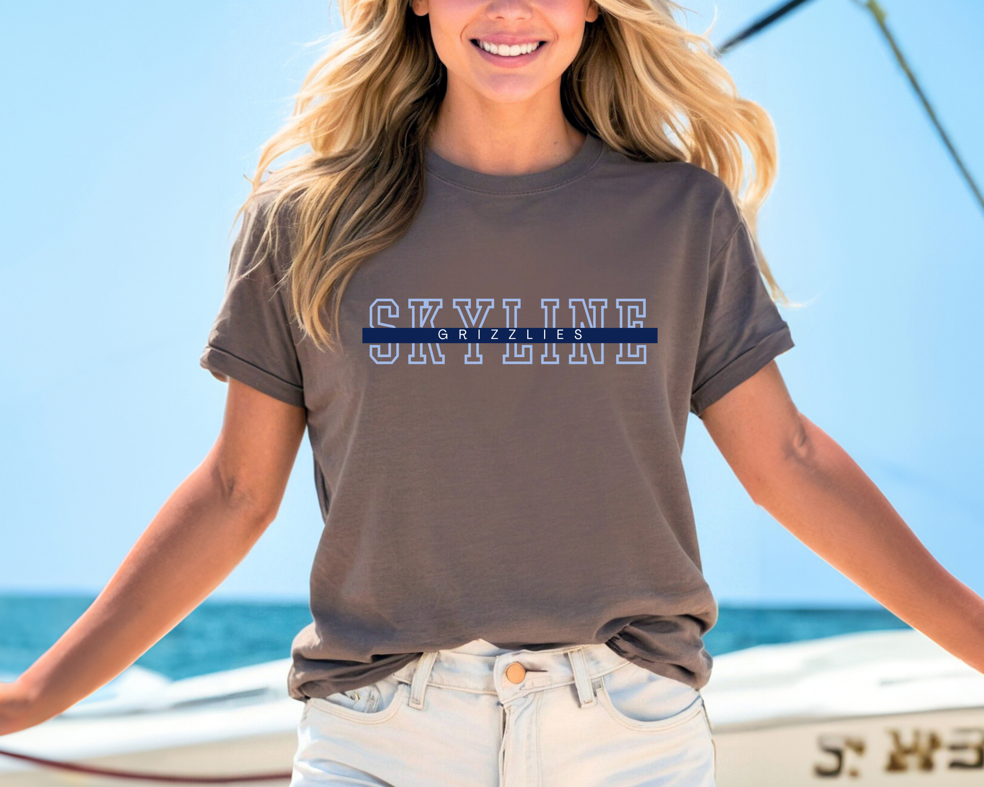 Skyline with Line Tees | Bella Canvas La Bella Rose Boutique